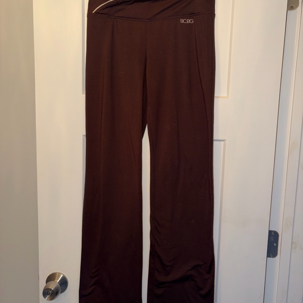 BCBG Chocolate Brown Wide-Leg Trousers